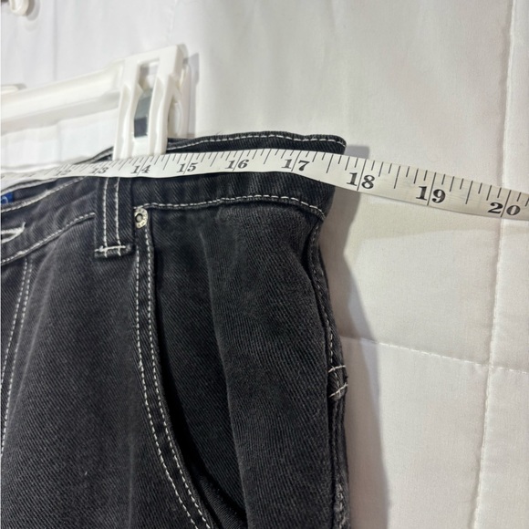 Vintage 90s BREAKDOWN Wide Leg Black Cargo Jeans JNCO Style - Picture 9 of 16